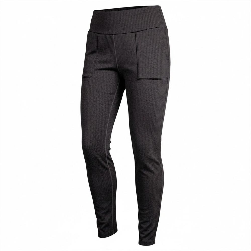 Mondetta High Rise Herringbone Pull-On Slim Ankle Pants XL Zip Back Pockets